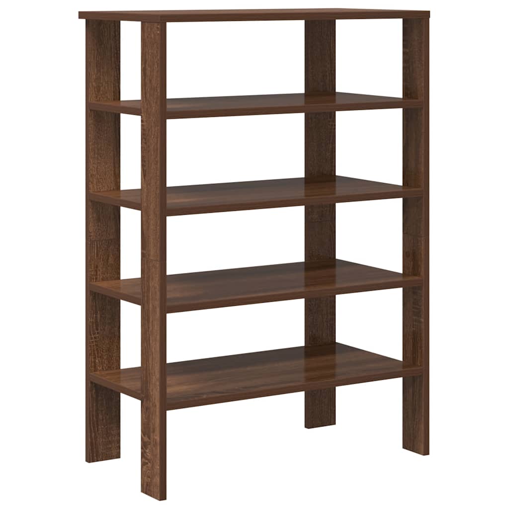 Vidaxx skohylde 61x32x87,5 cm færdigt træ, brun eg