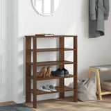 Vidaxx skohylde 61x32x87,5 cm færdigt træ, brun eg