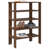 Vidaxx skohylde 61x32x87,5 cm færdigt træ, brun eg