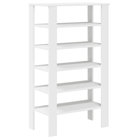 Vidaxx skohylde 61x32x105 cm færdig træ hvid