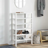 Vidaxx skohylde 61x32x105 cm færdig træ hvid