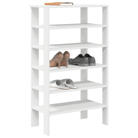 Vidaxx skohylde 61x32x105 cm færdig træ hvid