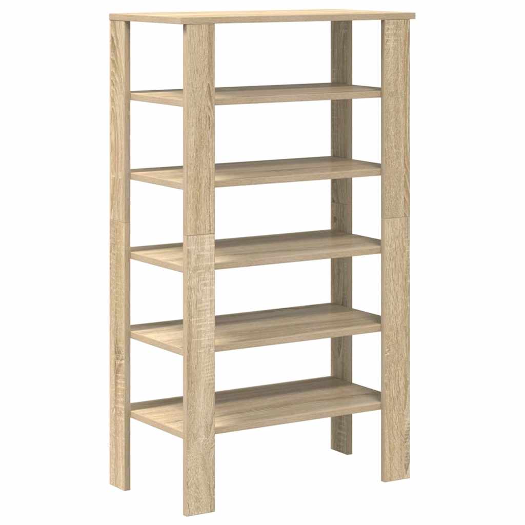 VidaXL skohylde 61x32x105 cm konstrueret træ sonoma eg-farvet