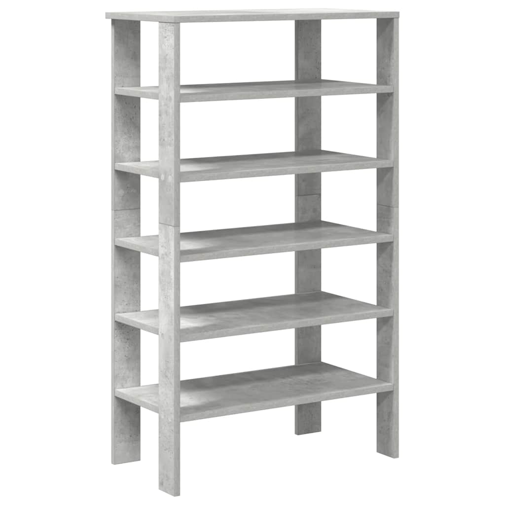 Vidaxx skostativ 61x32x105 cm konstrueret træ betongrå