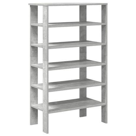 Vidaxx skostativ 61x32x105 cm konstrueret træ betongrå