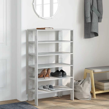 Vidaxx skostativ 61x32x105 cm konstrueret træ betongrå