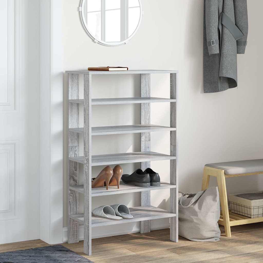 Vidaxx skostativ 61x32x105 cm konstrueret træ grå sonoma eg