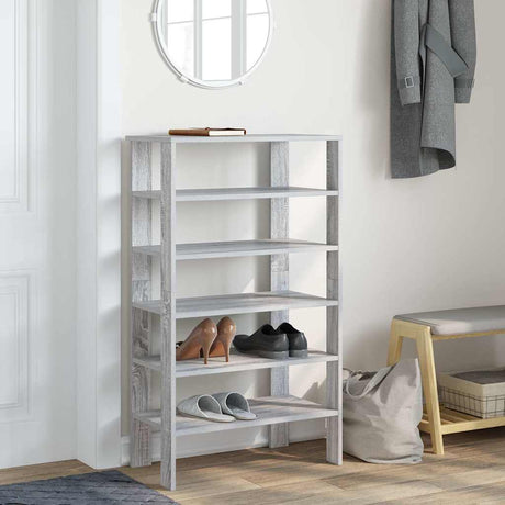 Vidaxx skostativ 61x32x105 cm konstrueret træ grå sonoma eg
