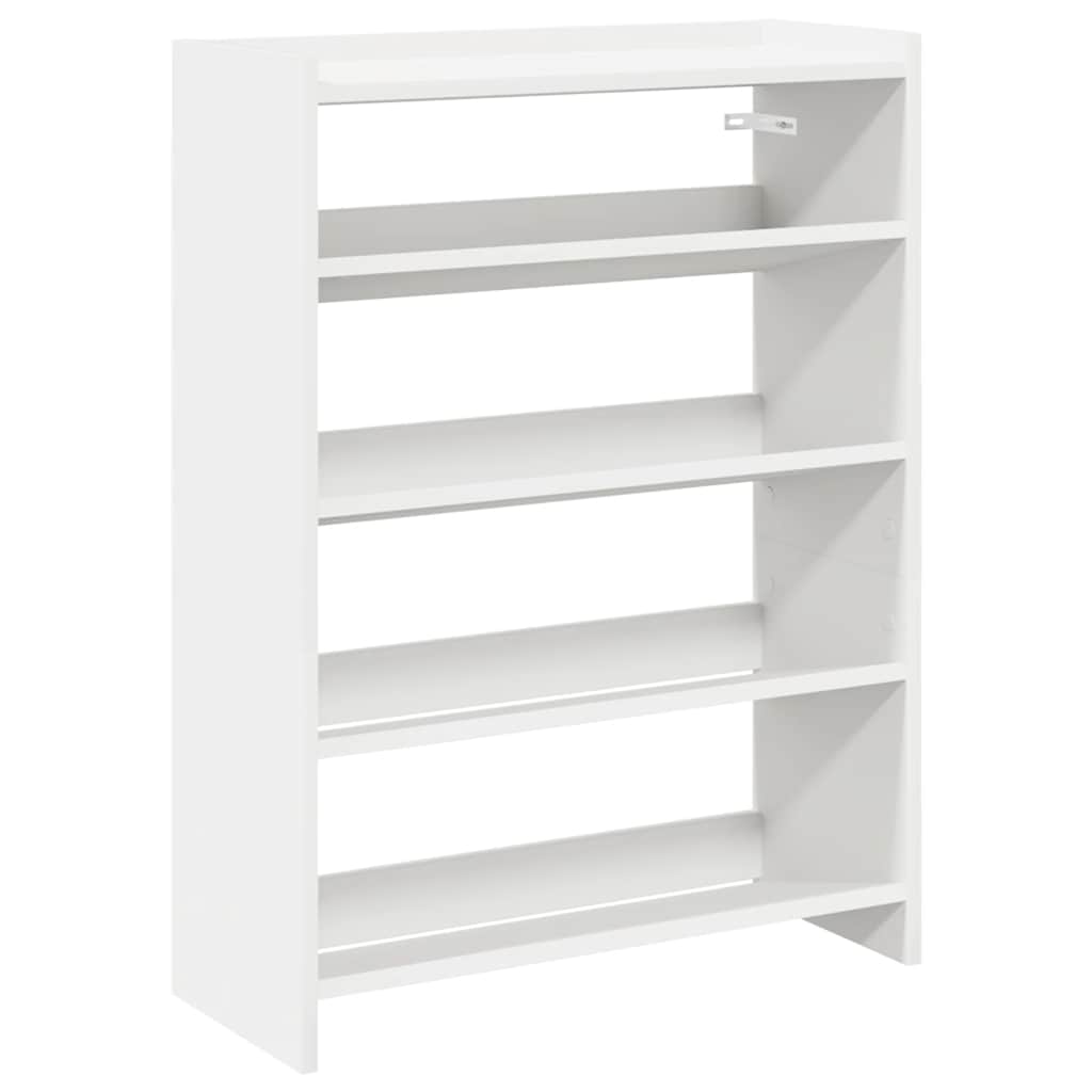 Vidaxx skohylde 60x25x81 cm færdig træ hvid