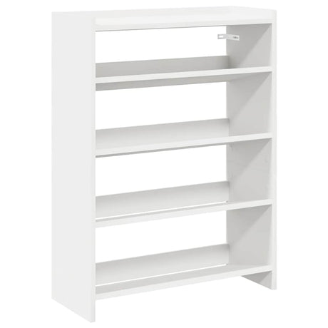 Vidaxx skohylde 60x25x81 cm færdig træ hvid