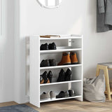 Vidaxx skohylde 60x25x81 cm færdig træ hvid
