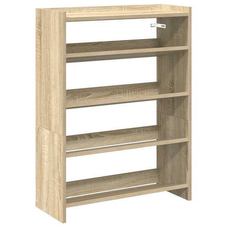 Vidaxx skostativ 60x25x81 cm færdigt træ sonoma eg-farvet