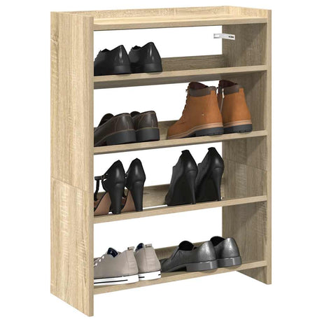 Vidaxx skostativ 60x25x81 cm færdigt træ sonoma eg-farvet