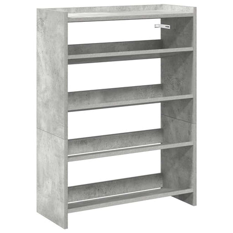 Vidaxx skostativ 60x25x81 cm konstrueret træ betongrå