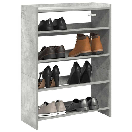 Vidaxx skostativ 60x25x81 cm konstrueret træ betongrå