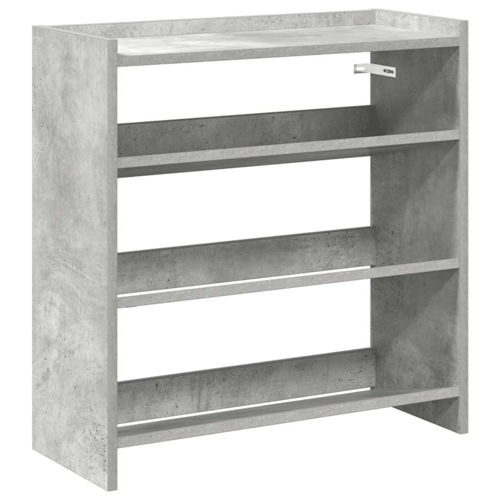 Vidaxx skostativ 60x25x62 cm konstrueret træ betongrå