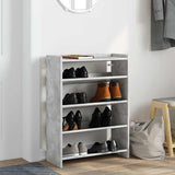 Vidaxx skostativ 60x25x62 cm konstrueret træ betongrå