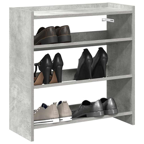 Vidaxx skostativ 60x25x62 cm konstrueret træ betongrå