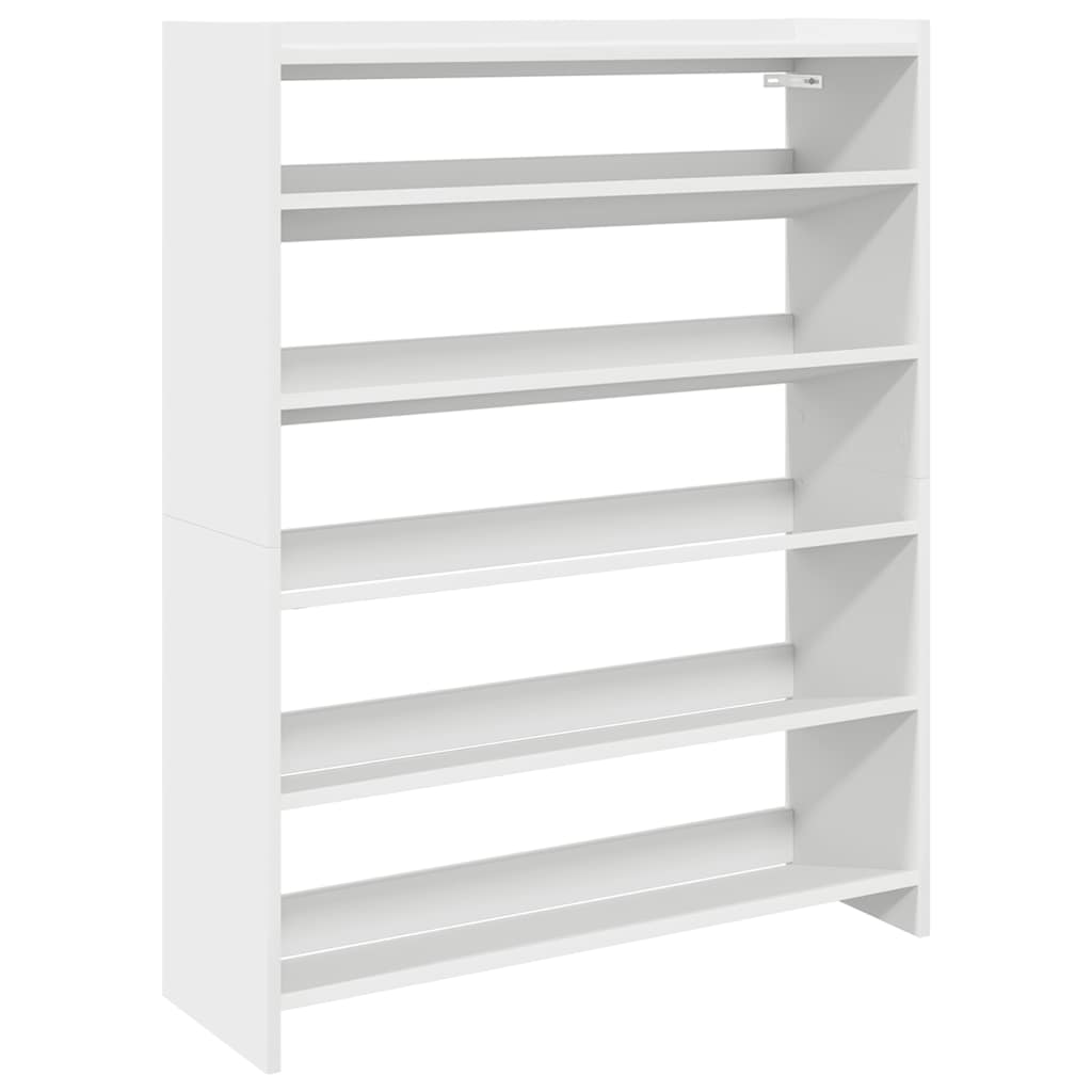 Vidaxx skohylde 80x25x100 cm færdig træ hvid