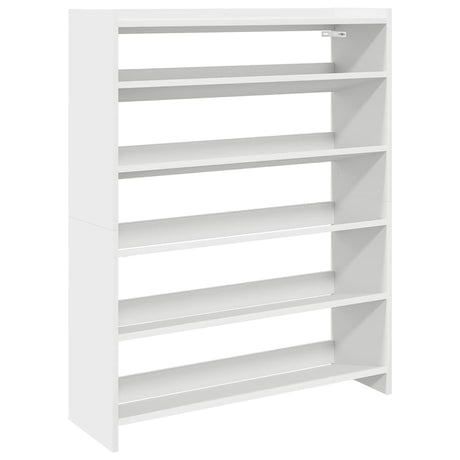Vidaxx skohylde 80x25x100 cm færdig træ hvid