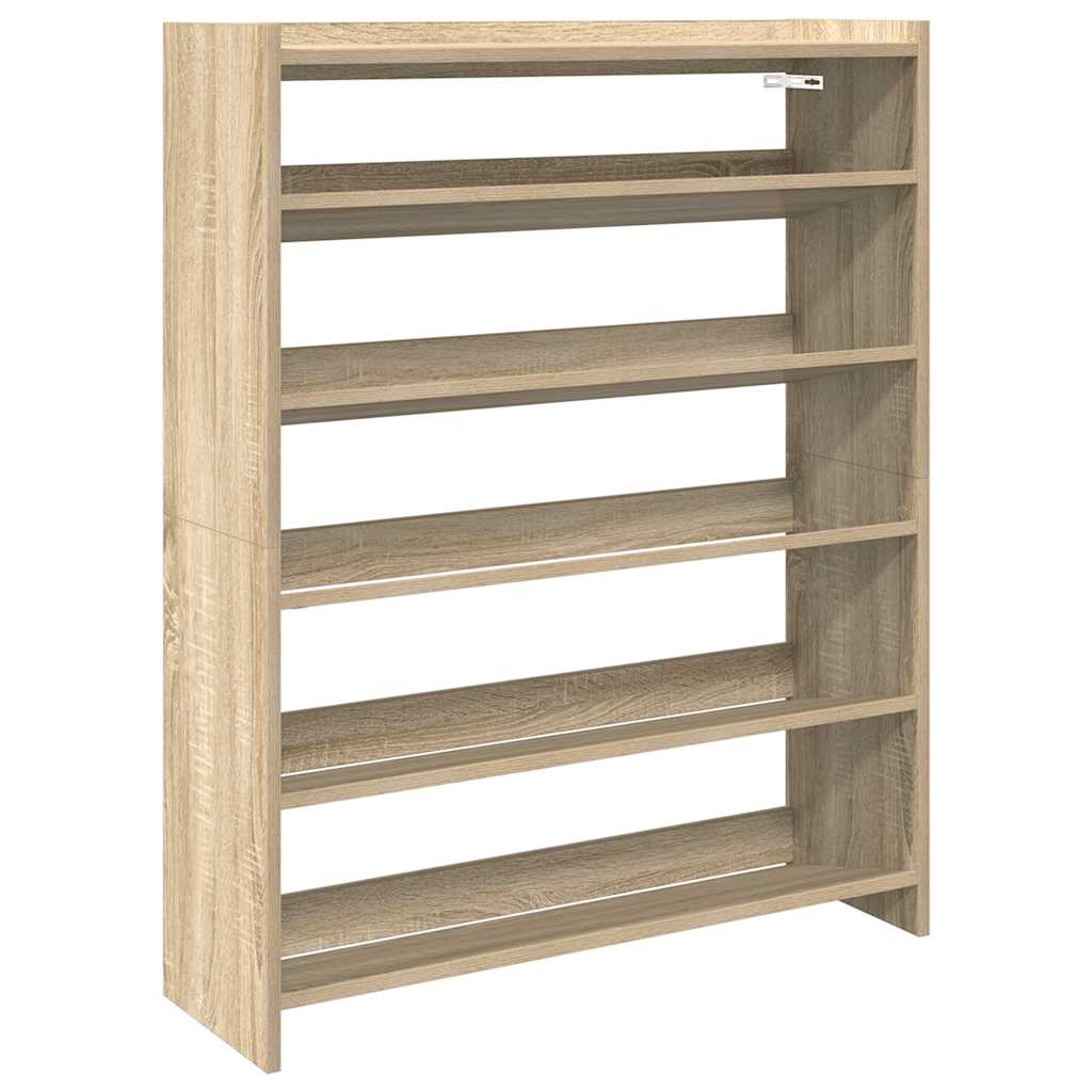 Vidaxx skostativ 80x25x100 cm konstrueret træ sonoma eg-farvet