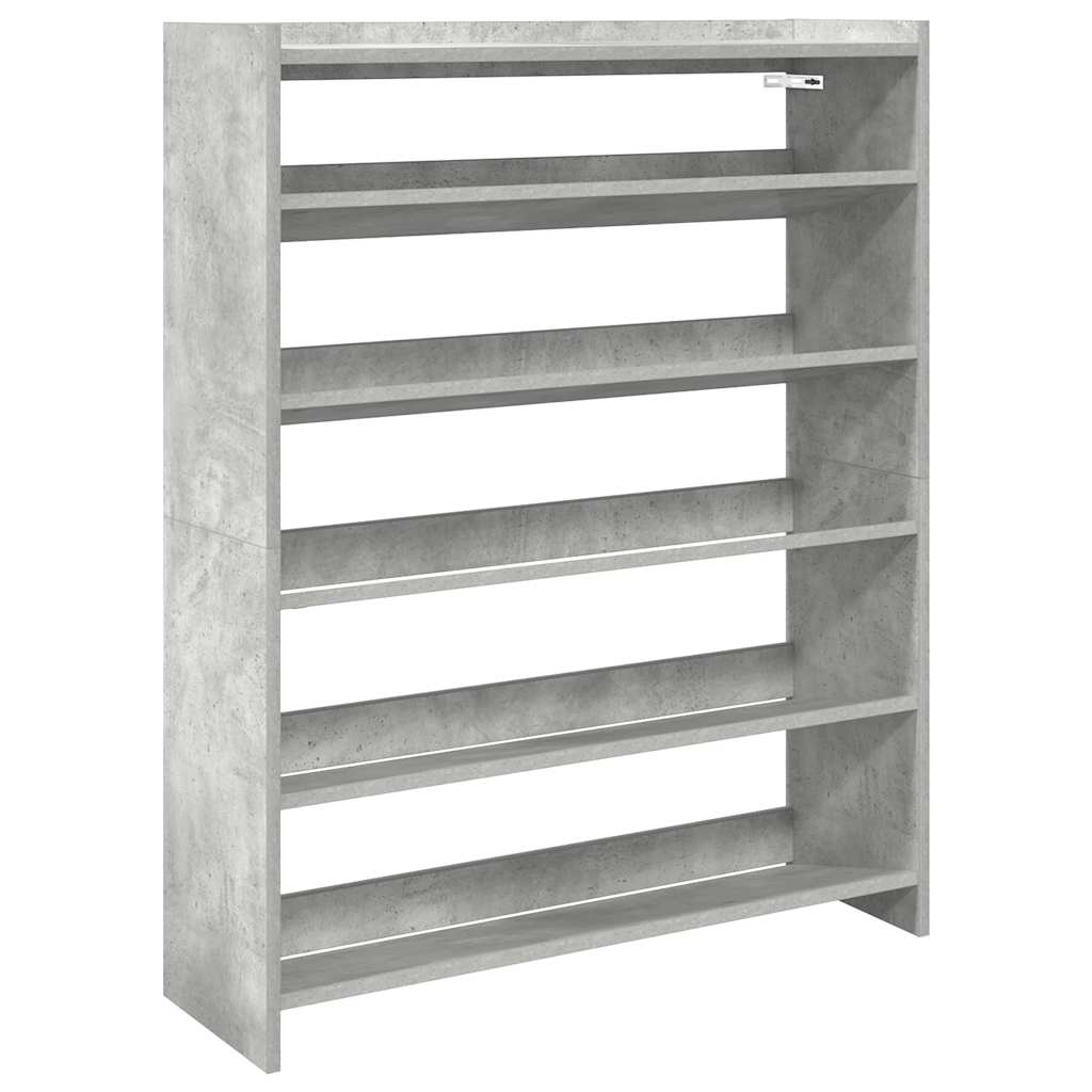 Vidaxx skoskab 80x25x100 cm konstrueret træ betongrå