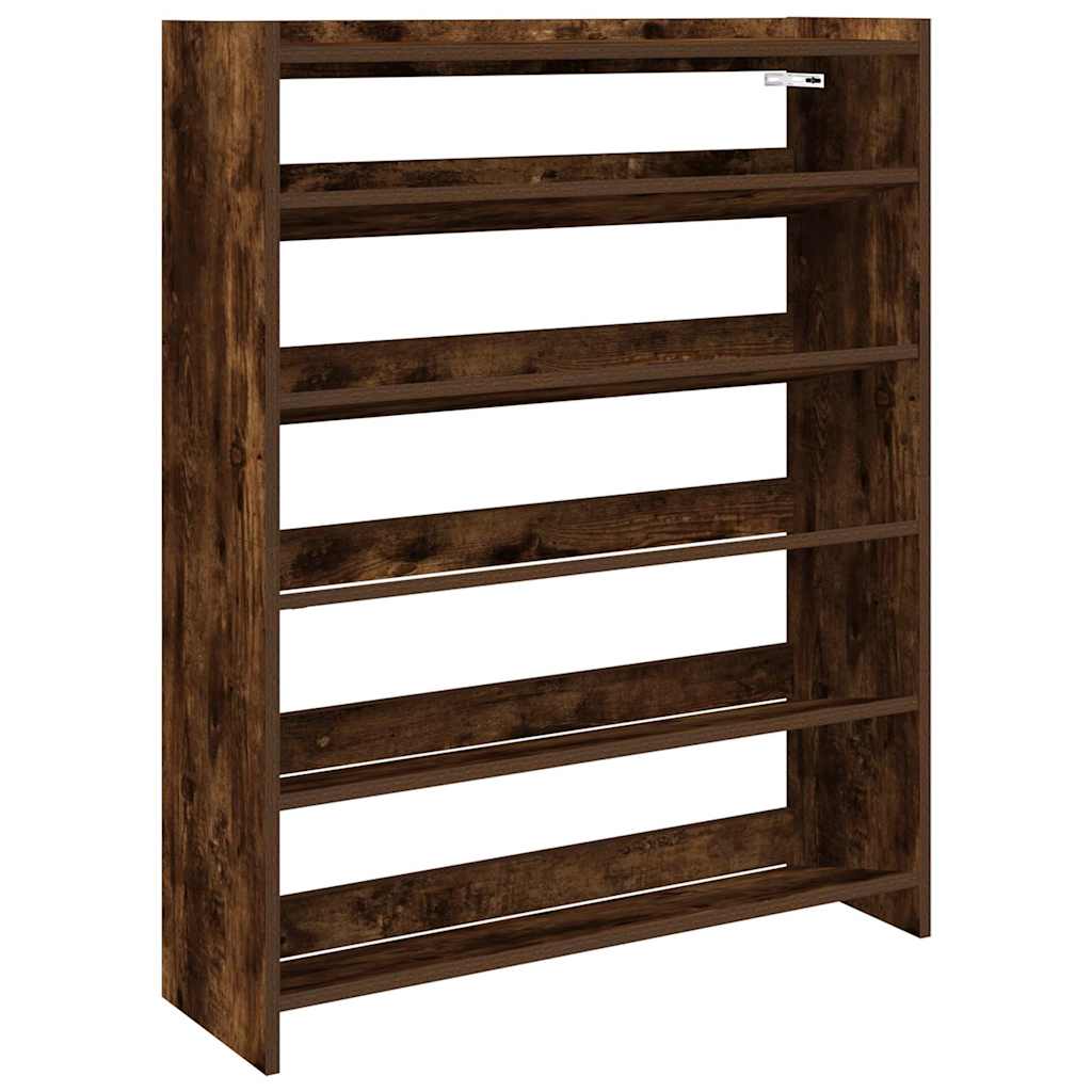 Vidaxx skostativ 80x25x100 cm forarbejdet træ, røget eg