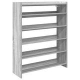 Vidaxx skostativ 80x25x100 cm konstrueret træ grå sonoma eg