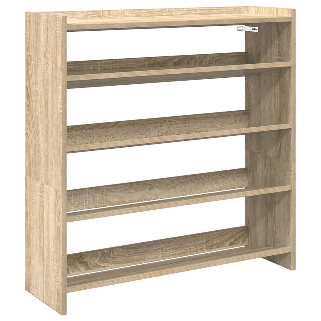 Vidaxx skostativ 80x25x81 cm færdigt træ sonoma eg-farvet