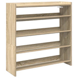 Vidaxx skostativ 80x25x81 cm færdigt træ sonoma eg-farvet