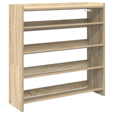 Vidaxx skostativ 80x25x81 cm færdigt træ sonoma eg-farvet