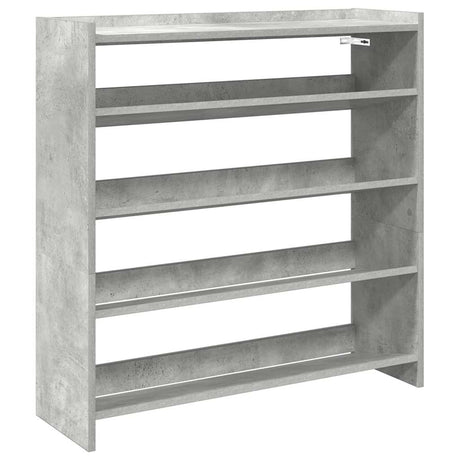 Vidaxx skostativ 80x25x81 cm konstrueret træ betongrå