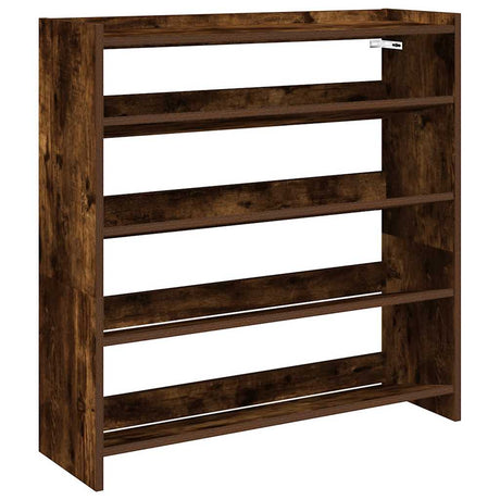 Vidaxx skohylde 80x25x81 cm forarbejdet træ, røget eg