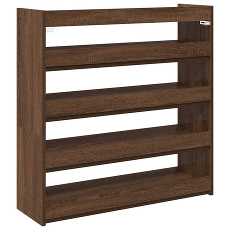 Vidaxx skohylde 80x25x81 cm færdig træbrun eg farve