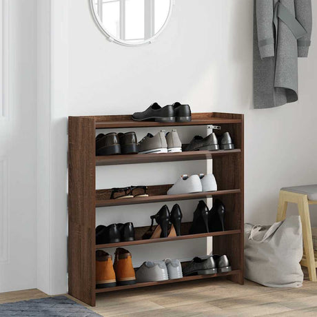Vidaxx skohylde 80x25x81 cm færdig træbrun eg farve