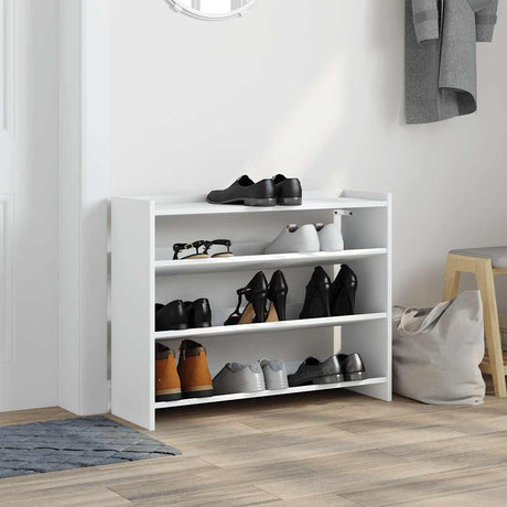 Vidaxx skohylde 80x25x62 cm færdig træ hvid