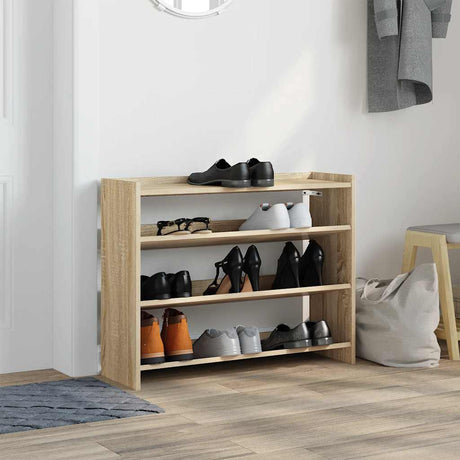Vidaxx skostativ 80x25x62 cm færdigt træ sonoma eg-farvet
