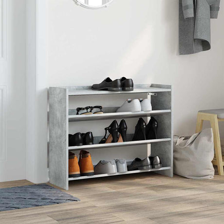 Vidaxx skostativ 80x25x62 cm konstrueret træ betongrå