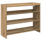 Vidaxx skostativ 80x25x62 cm udformet træ, håndværksfarvet eg
