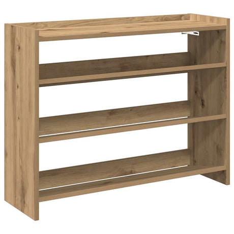Vidaxx skostativ 80x25x62 cm udformet træ, håndværksfarvet eg