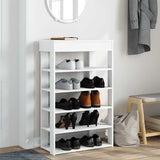 Vidaxx skohylde 60x30x98 cm færdig træ hvid