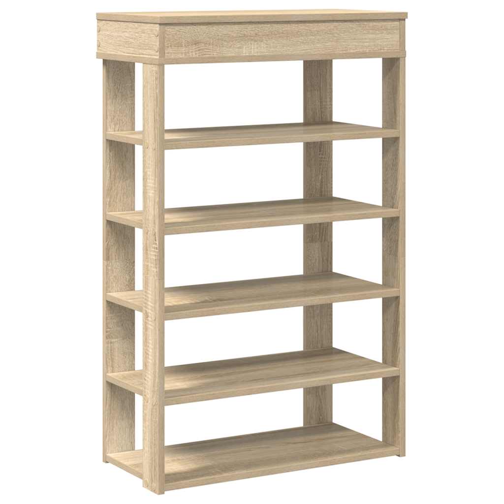 Vidaxx skostativ 60x30x98 cm konstrueret træ sonoma eg-farvet
