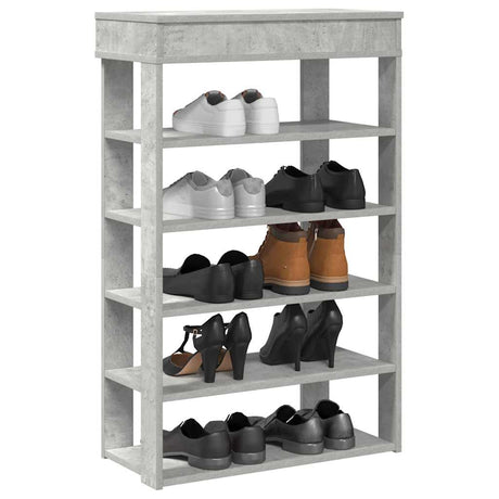 Vidaxx skostativ 60x30x98 cm konstrueret træ betongrå
