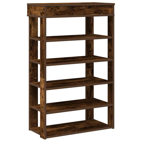 Vidaxx skohylde 60x30x98 cm forarbejdet træ, røget eg
