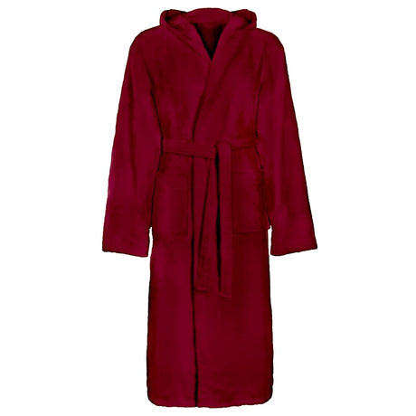 Vidaxl badjas kinn rood s katoen