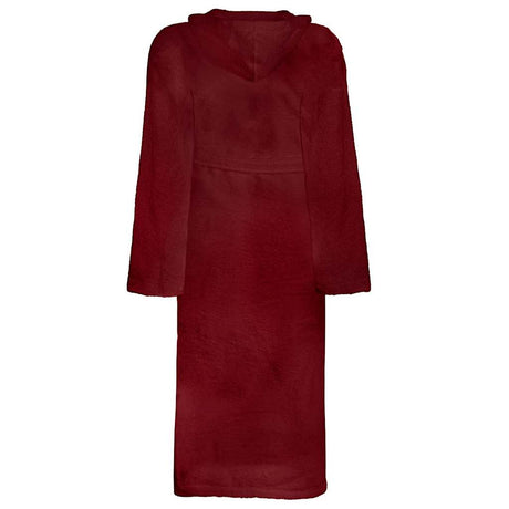 Vidaxl badjas kinn rood s katoen