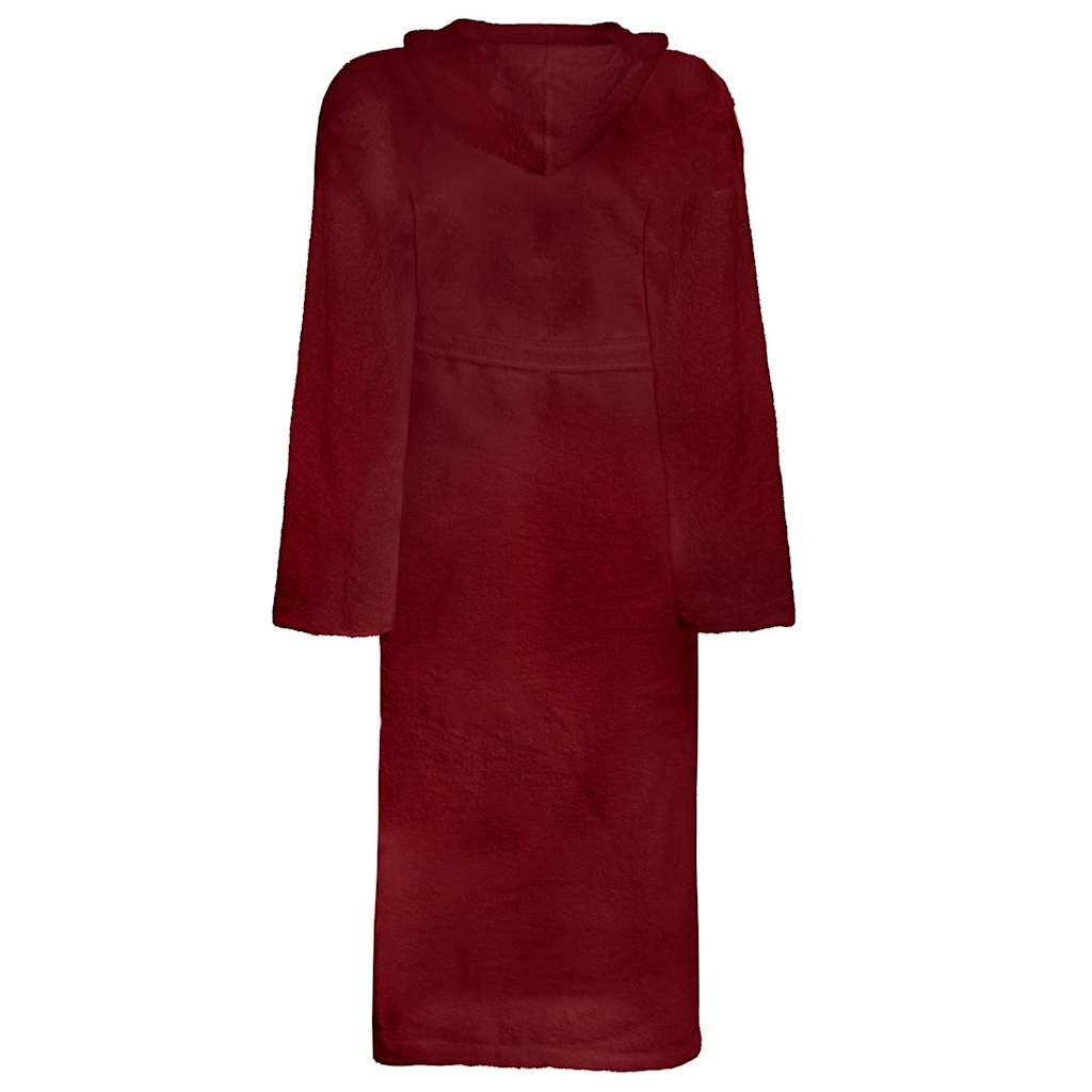 Vidaxl badjas kinn rood l katoen