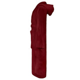 Vidaxl badjas kinn rood l katoen