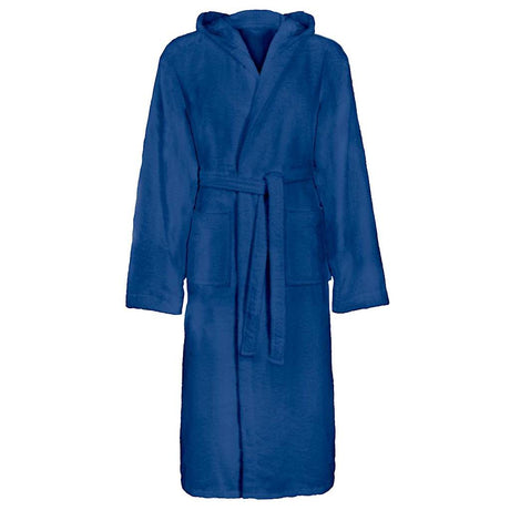 Vidaxl badjas kinn blauw s katoen