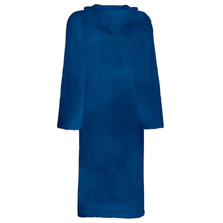 Vidaxl badjas kinn blauw m katoen